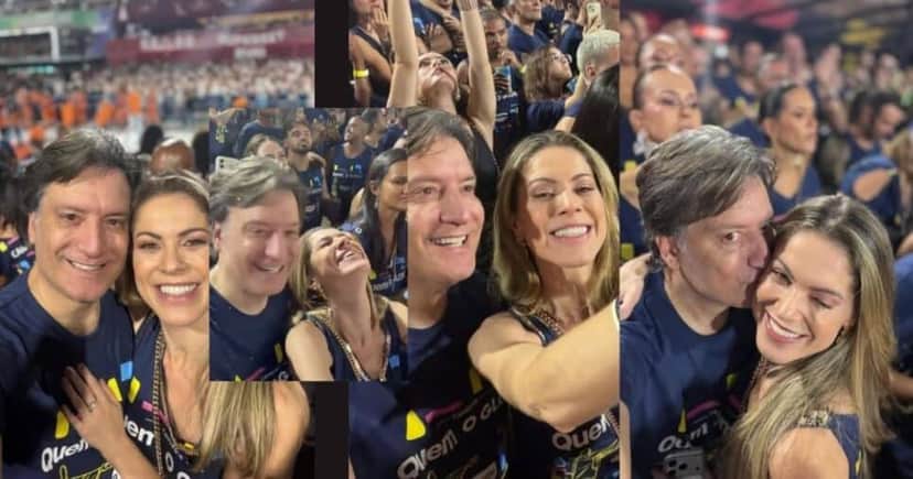 Jacqueline Brazil e Luíz Carlos no Carnaval do Rio (Foto Reprodução/Montagem/Lennita/Instagram/@JacquelineBrazil/Canva)
