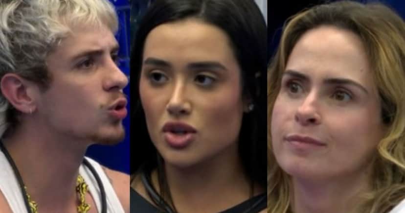 Juliano Floss, Jordana e Ana Paula Renault no BBB26 (Foto: Reprodução / Globo)