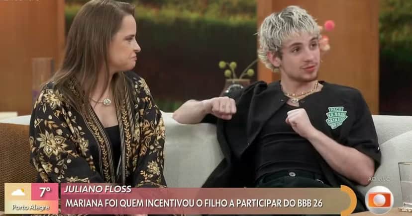 Mariana Floss e Juliano Floss (Foto: Reprodução / Globo) Mariana Floss e Juliano Floss (Foto: Reprodução / Globo)