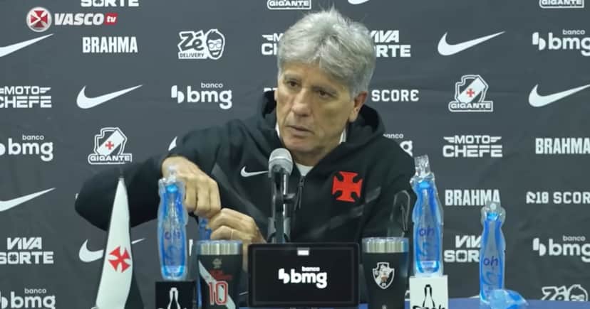 Renato Gaúcho sabe de saída de atacante (Foto: Vasco TV) Renato Gaúcho sabe de saída de atacante (Foto: Vasco TV)