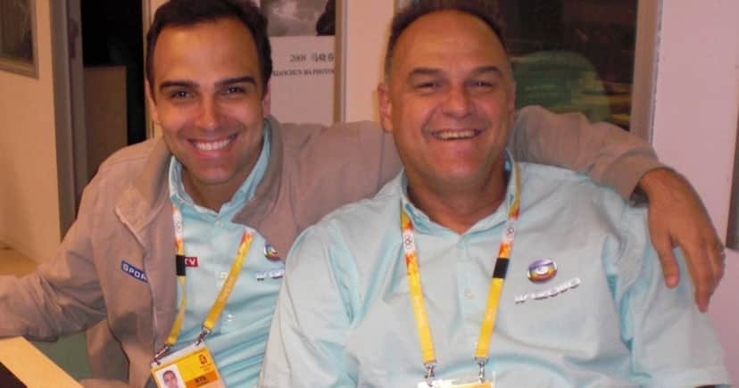 Tadeu Schmidt e Oscar Schmidt (Foto: Reprodução / Instagram)