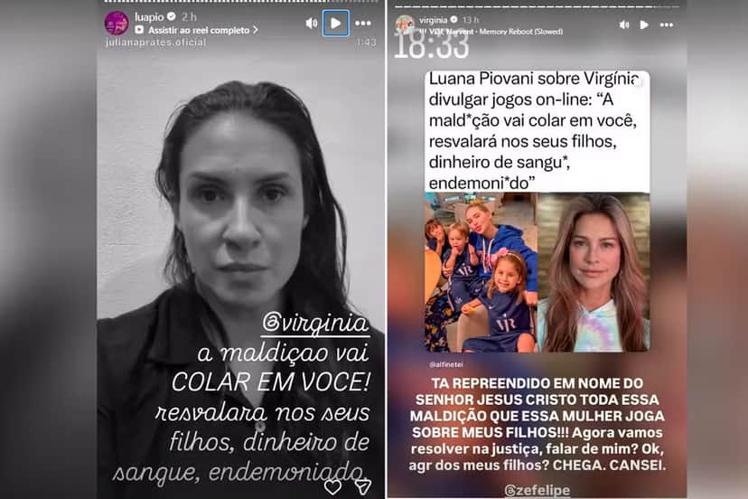 Virginia Fonseca e Luana Piovani trocaram farpas e acusações (Foto: Reprodução/ Instagram) Virginia Fonseca e Luana Piovani trocaram farpas e acusações (Foto: Reprodução/ Instagram)