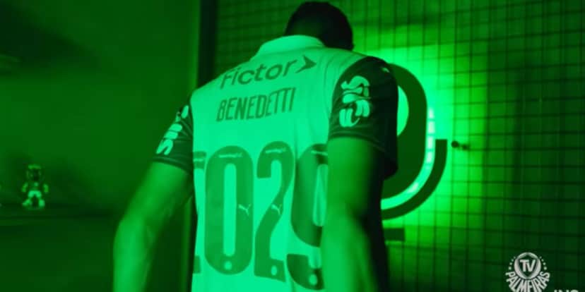 Benedetti renovou com o Palmeiras até 2029 (Reprodução: Youtube) Benedetti renovou com o Palmeiras até 2029 (Reprodução: Youtube)