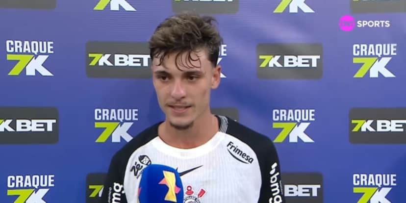 Breno Bidon tem apenas 21 anos de idade e é uma joia do Corinthians (Reprodução: TNT Sports) Breno Bidon tem apenas 21 anos de idade e é uma joia do Corinthians (Reprodução: TNT Sports)