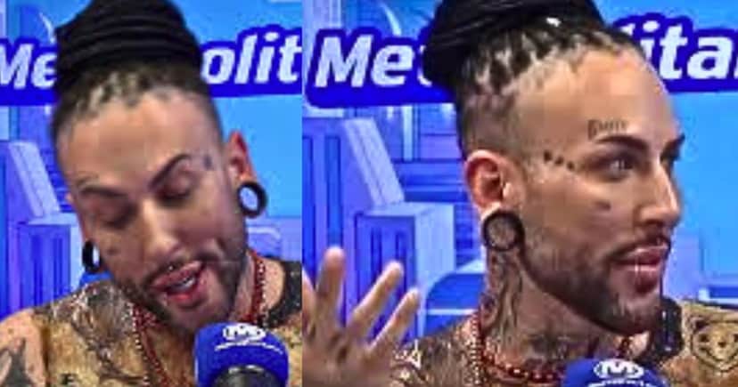 Bruxo Malagueta no programa do Chupim, na Rádio Metropolitana (Foto Reprodução/Montagem/Lennita/TV Foco/Canva/YouTube)