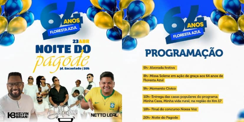 Eventos confirmados em Floresta Azul, na Bahia (Reprodução: Instagram) Eventos confirmados em Floresta Azul, na Bahia (Reprodução: Instagram)