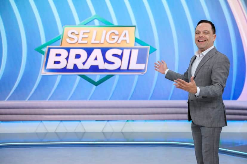 Thiago Gardinali no Se Liga Brasil. (Foto: Rogerio Pallatta/SBT) Thiago Gardinali no Se Liga Brasil. (Foto: Rogerio Pallatta/SBT)