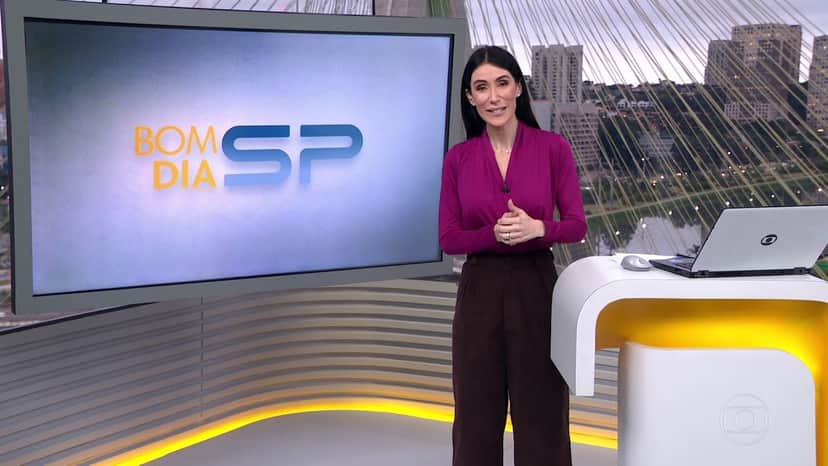 Michelle Barros no BDSP (Foto: Reprodução / Globo) Michelle Barros no BDSP (Foto: Reprodução / Globo)