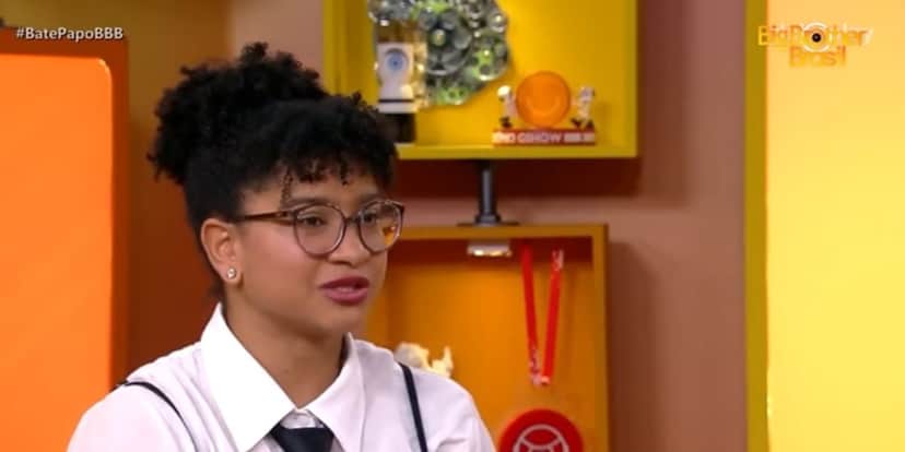Milena durante o Bate-Papo BBB (Reprodução: Globo)