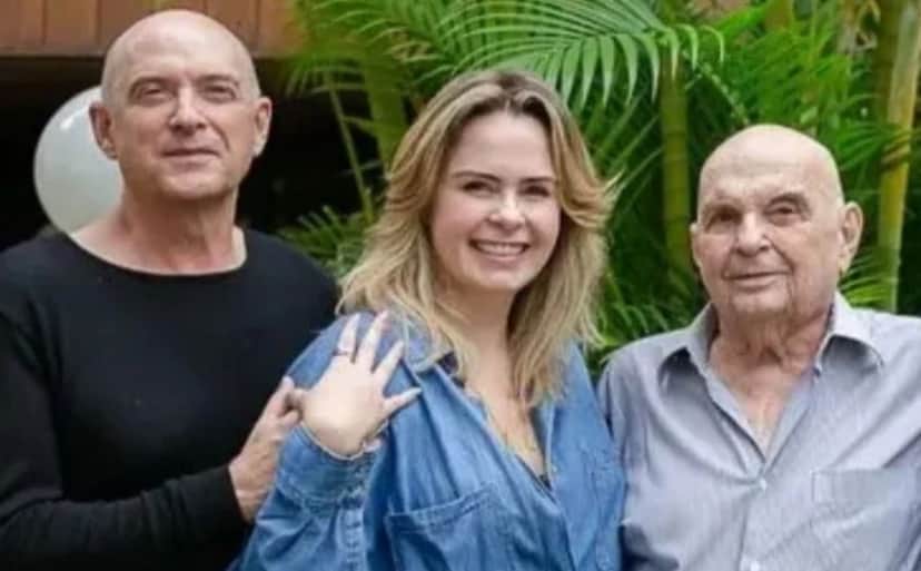 René, Ana Paula e Gerardo Renault; pai da Veterana do BBB26 morreu no domingo (19) (Foto: Reprodução / Instagram) René, Ana Paula e Gerardo Renault; pai da Veterana do BBB26 morreu no domingo (19) (Foto: Reprodução / Instagram)
