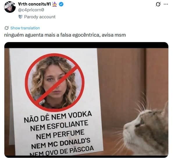 Samira foi detonada nas redes sociais (Foto: Reprodução / X) Samira foi detonada nas redes sociais (Foto: Reprodução / X)