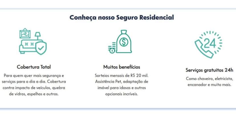 Caixa disponibiliza para seus clientes o Seguro Residencial (Reprodução: Divulgação) Caixa disponibiliza para seus clientes o Seguro Residencial (Reprodução: Divulgação)