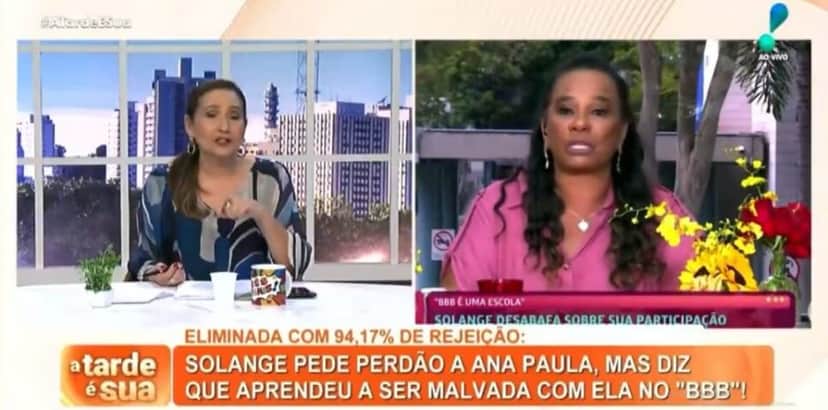 Sonia Abrão detona Solange Couto (Foto: Reprodução / RedeTV!) Sonia Abrão detona Solange Couto (Foto: Reprodução / RedeTV!)