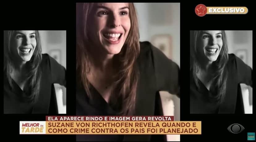 Chris Flores se revolta com Suzane (Foto: Reprodução / Band) Chris Flores se revolta com Suzane (Foto: Reprodução / Band)