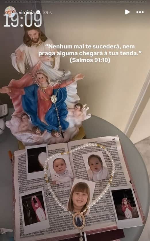 Virginia pediu proteção para sua família (Foto: Reprodução / Instagram) Virginia pediu proteção para sua família (Foto: Reprodução / Instagram)