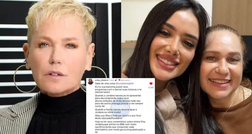 Mãe de Jordana do BBB26 se decepciona com Xuxa (Foto: Reprodução / Instagram / Montagem TV Foco) Mãe de Jordana do BBB26 se decepciona com Xuxa (Foto: Reprodução / Instagram / Montagem TV Foco)