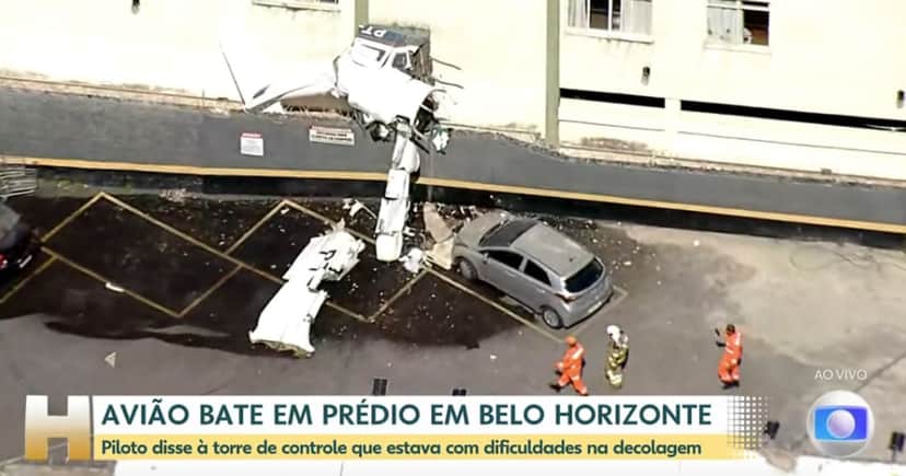 Avião de pequeno porte (Foto: Reprodução / Globo)
