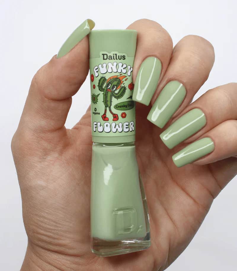 O esmalte “Cranky Cactus”, da coleção Funky Flower da Dailus (Foto: Reprodução/ Internet)
