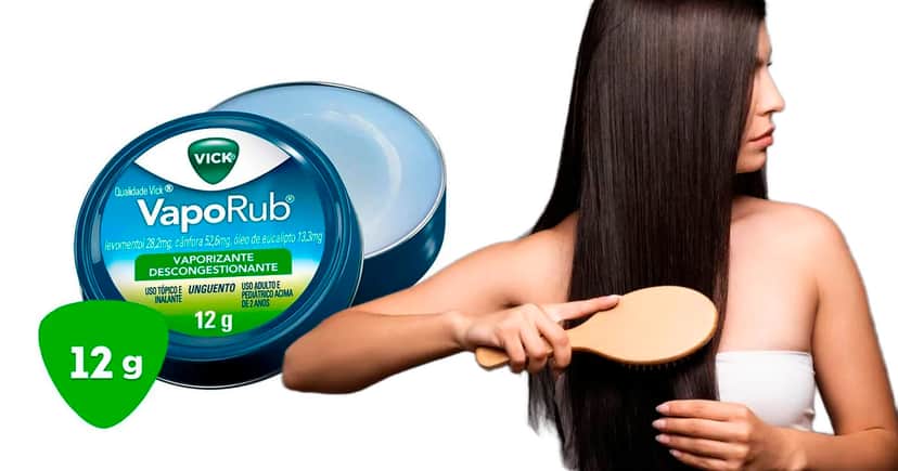 Cabelo - Vick Vaporub (Foto: Reprodução) Cabelo - Vick Vaporub (Foto: Reprodução)