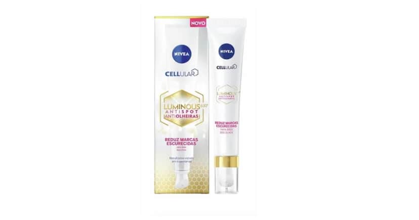 Creme Cellular Luminous 630 Antispot Antiolheiras para olheiras (Foto: Nívea) Creme Cellular Luminous 630 Antispot Antiolheiras para olheiras (Foto: Nívea)