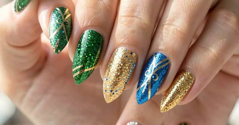 Unhas com glitter da Seleção Brasileira- Foto: Internet