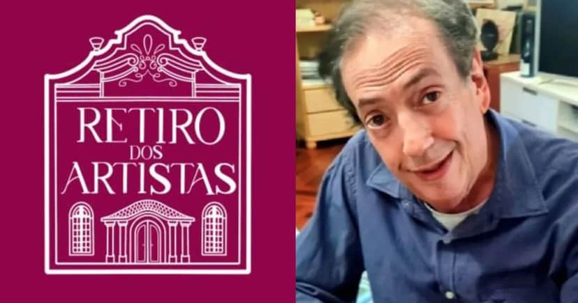 Logo do Retiro dos Artistas e Marcos Oliveira (Foto: Reprodução / Facebook)