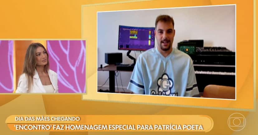 Patrícia Poeta e Felipe Poeta (Foto: Reprodução / Globo)