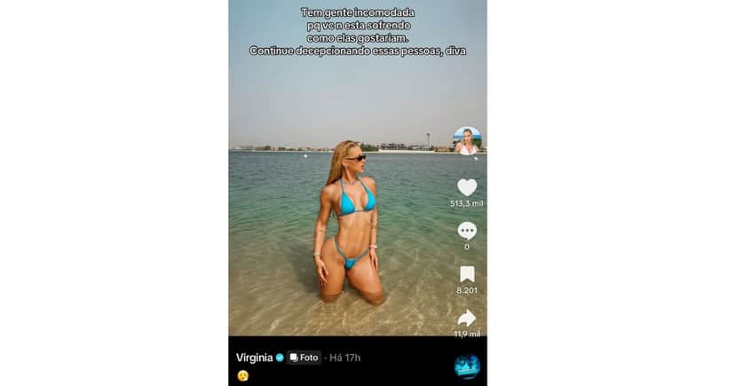 Publicação de Virginia Fonseca (Foto: Reprodução / TikTok)