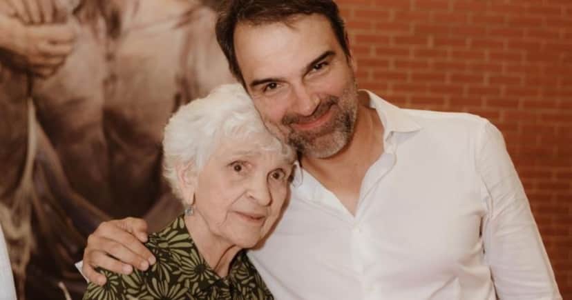 Tadeu Schmidt e Dona Janira (Foto: Reprodução / Instagram) Tadeu Schmidt e Dona Janira (Foto: Reprodução / Instagram)