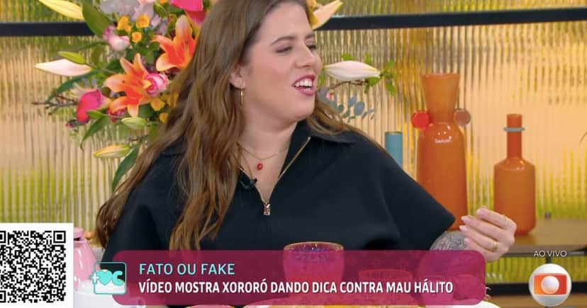 Tati Machado no Mais Você (Foto: Reprodução / Globo)