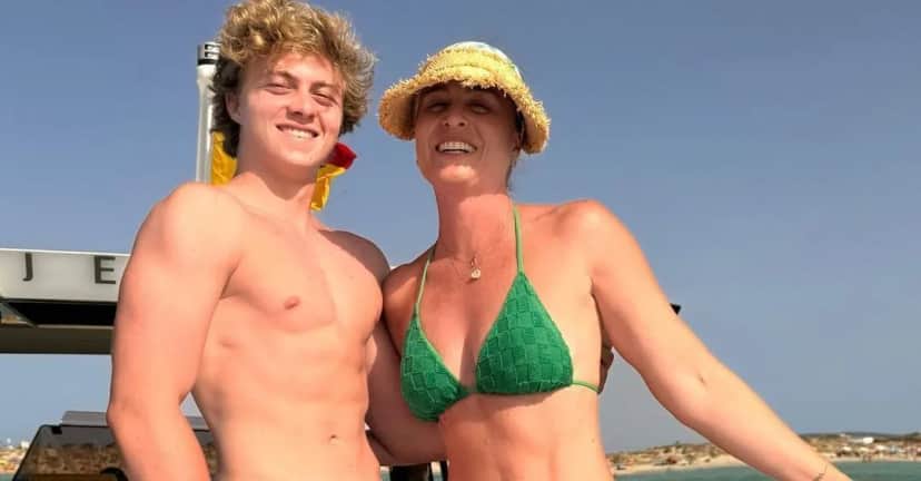 Benício ao lado da mãe, Angélica - Foto: Montagem Benício ao lado da mãe, Angélica - Foto: Montagem