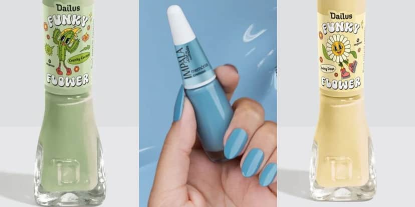 Esmaltes para usar durante a Copa do Mundo (Reprodução: Divulgação) Esmaltes para usar durante a Copa do Mundo (Reprodução: Divulgação)