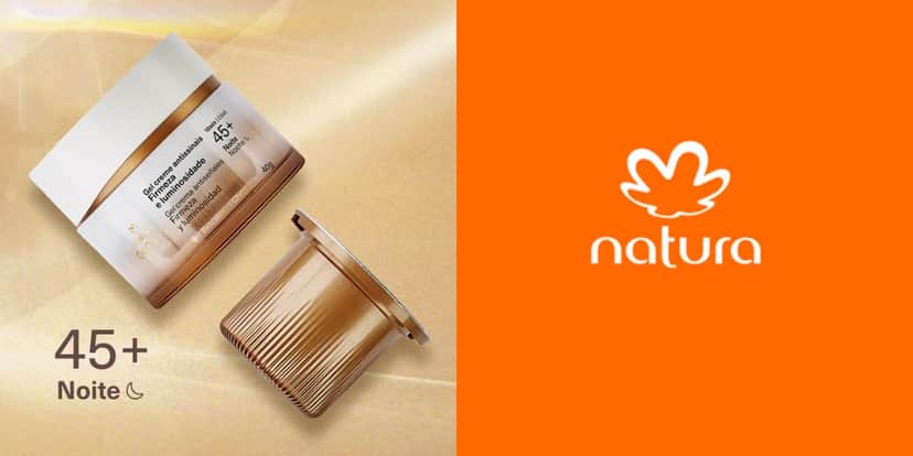 Gel Creme Antissinais 45+ Noite (Reprodução: Natura) Gel Creme Antissinais 45+ Noite (Reprodução: Natura)