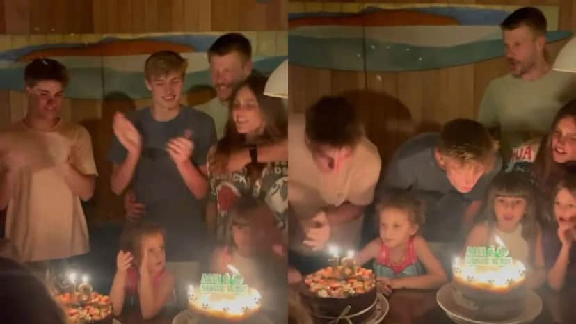 Filhos de Fernanda Lima e Rodrigo Hilbert comemorando aniversário (Foto: Reprodução/ Instagram) Filhos de Fernanda Lima e Rodrigo Hilbert comemorando aniversário (Foto: Reprodução/ Instagram)