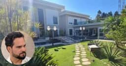 Cinema, horta e jardim: Mansão de Luciano Camargo avaliada em R$50M é uma das mais luxuosas do Brasil