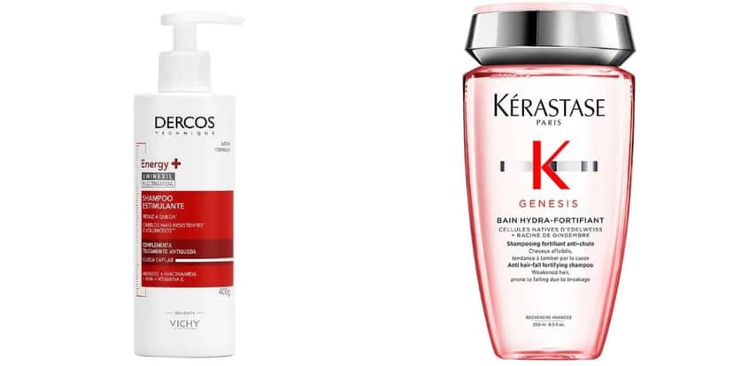 Shampoo Estimulante Energy+ e Shampoo Genesis Bain-Nutri Fortifiant (Reprodução: Divulgação)