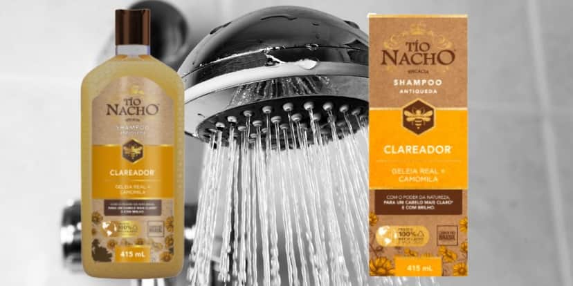 Shampoo Tío nacho para clarear os fios de cabelo (Reprodução: Montagem TV Foco) Shampoo Tío nacho para clarear os fios de cabelo (Reprodução: Montagem TV Foco)