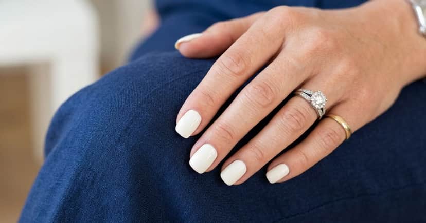 Unhas com Off-White (Foto: Montagem TV Foco / GMN) Unhas com Off-White (Foto: Montagem TV Foco / GMN)