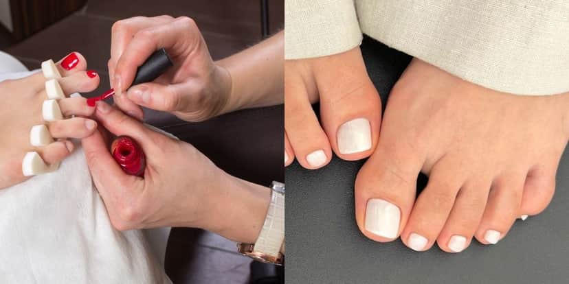 7 esmaltes para pintar as unhas dos pés sem ser branco (Reprodução: Montagem TV Foco) 7 esmaltes para pintar as unhas dos pés sem ser branco (Reprodução: Montagem TV Foco)