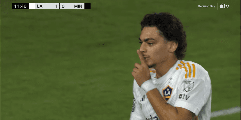 Matheus Nascimento (Foto: Reprodução/ YouTube/ LA Galaxy) Matheus Nascimento (Foto: Reprodução/ YouTube/ LA Galaxy)