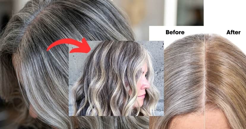 Balayage Greige é uma técnica para quem quer disfarçar os grisalhos com elegância (Foto Reprodução/Montagem/Lennita/TV Foco/Pinterest)
