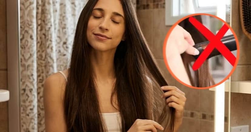 Veja como conseguir alisar os fios sem calor das chapinhas e secadores (Foto Reprodução/Montagem/Lennita/TV Foco/Canva/GMN)