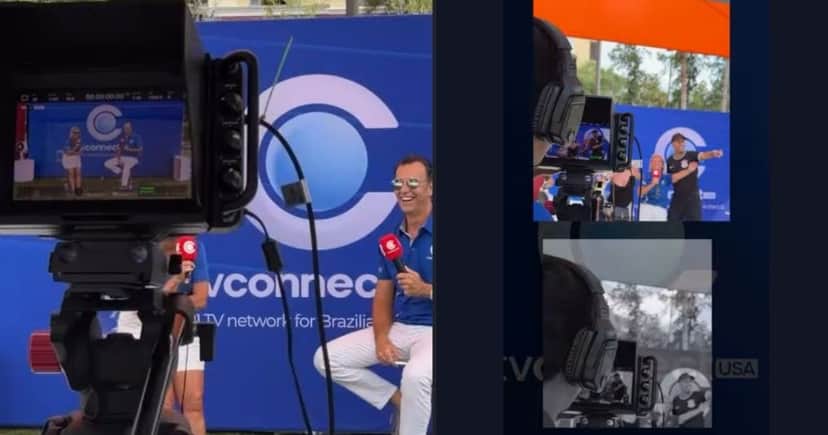 Estrutura da TV de Dony De Nuccio atinge milhões de brasileiros nos EUA (Foto Reprodução/Montagem/TV Foco/Lennita/Instagram oficial)
