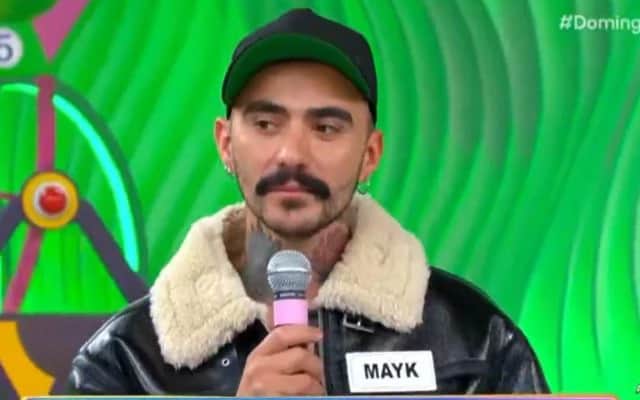 Na TV, Mayk Leão nega que luzes filmadas sejam de camping - Foto SBT Na TV, Mayk Leão nega que luzes filmadas sejam de camping - Foto SBT