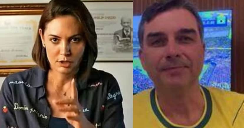 Michelle Bolsonaro e Flávio Bolsonaro (Foto: Reprodução / Instagram) Michelle Bolsonaro e Flávio Bolsonaro (Foto: Reprodução / Instagram)