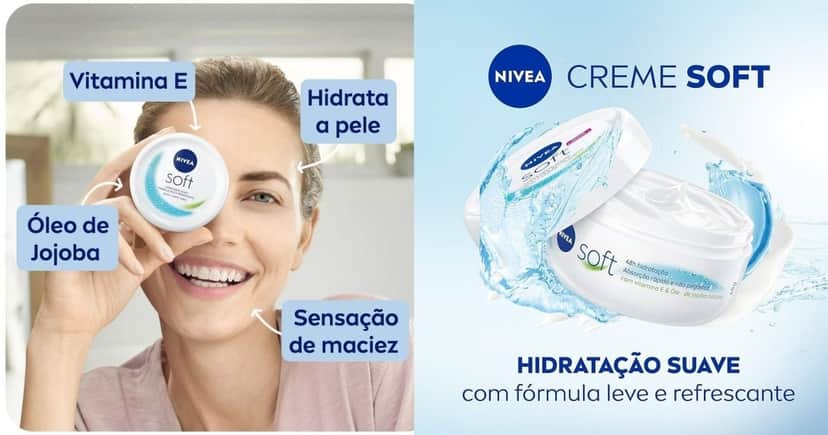 Nivea Soft (Foto Reprodução/Montagem/Lennita/TV Foco/Canva/Google Shopping)