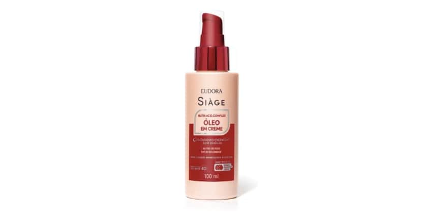Óleo em Creme Siàge Nutri Acid.Complex, (Foto: Eudora) Óleo em Creme Siàge Nutri Acid.Complex, (Foto: Eudora)