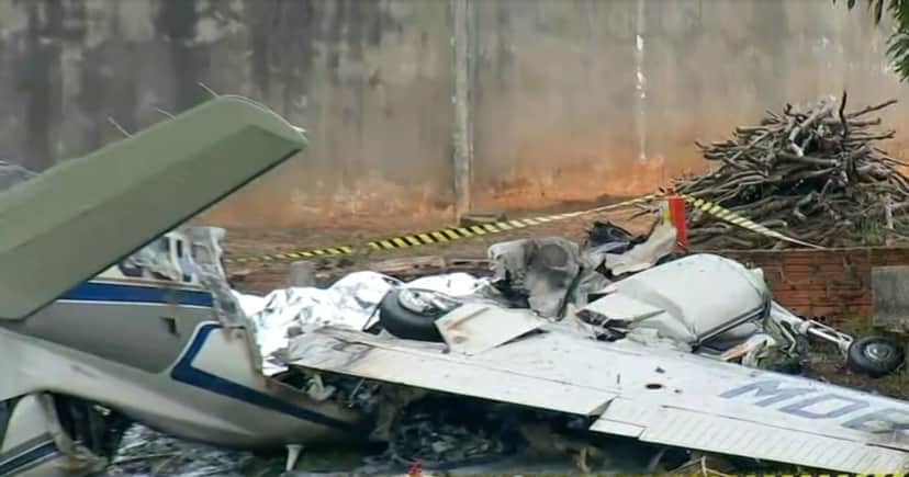 Sabina Simoanto confirma queda de avião de pequeno porte (Foto: Reprodução / Globo)