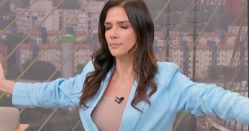 Sabina Simonato no Bom Dia São Paulo (Foto: Reprodução / Globo) Sabina Simonato no Bom Dia São Paulo (Foto: Reprodução / Globo)