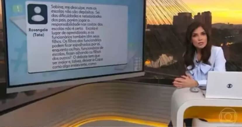 Sabina Simonato no Bom Dia São Paulo (Foto: Reprodução / Globo)